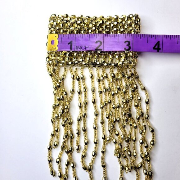 GOLD Sparkly Wrist Bracelet or Arm Cuff Stretch Bracelet Belly Dance - Picture 3 of 5